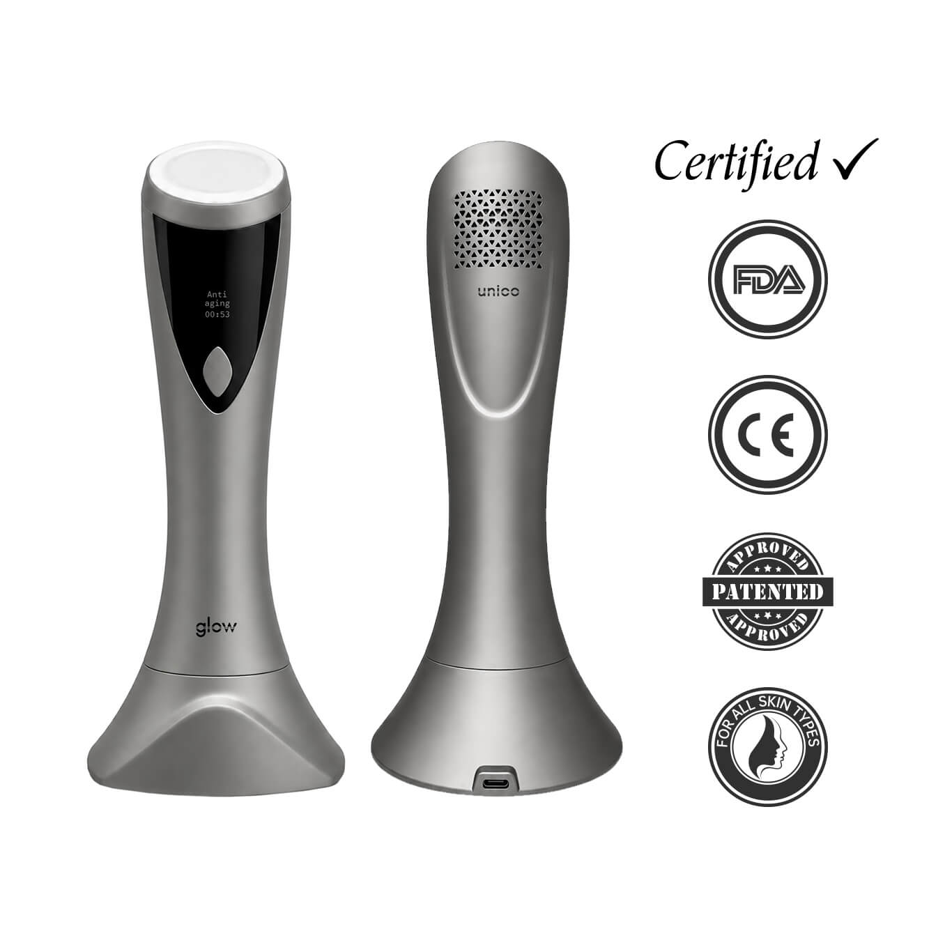 UNICO Glow | LED thermal-cryo stimulating skin treatment