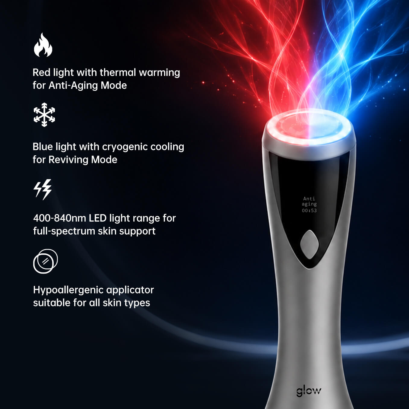 UNICO Glow | LED thermal-cryo stimulating skin treatment